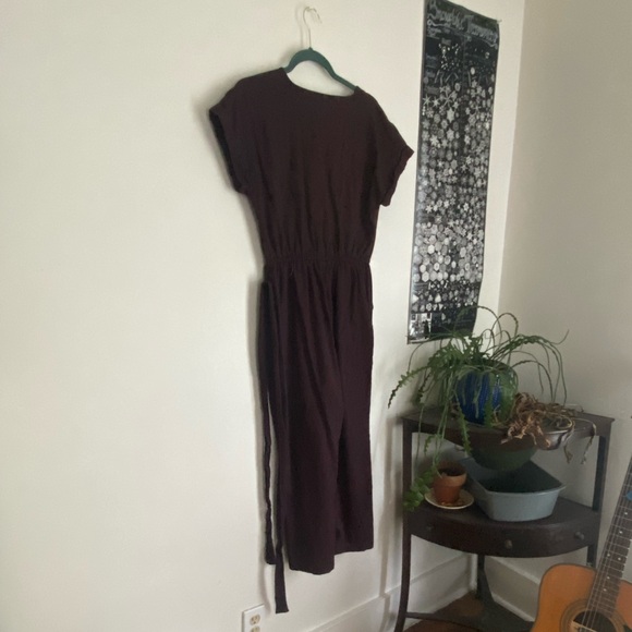 Cotton jumpsuit with patch pockets - Picture 2 of 3